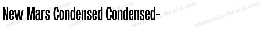 New Mars Condensed Condensed字体转换
